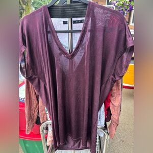 Stella & Dot Deep Wine Blouse